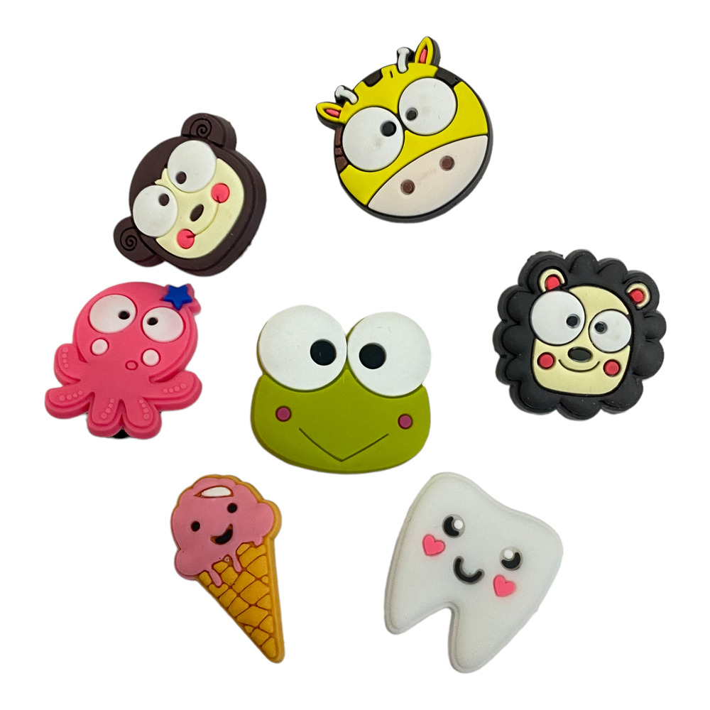 Croc Charms Kawaii Faces